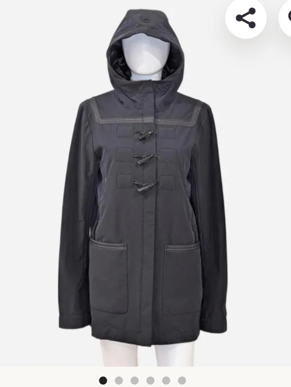 LULULEMON Paddington Soft Shell Duffle Coat Sz 6